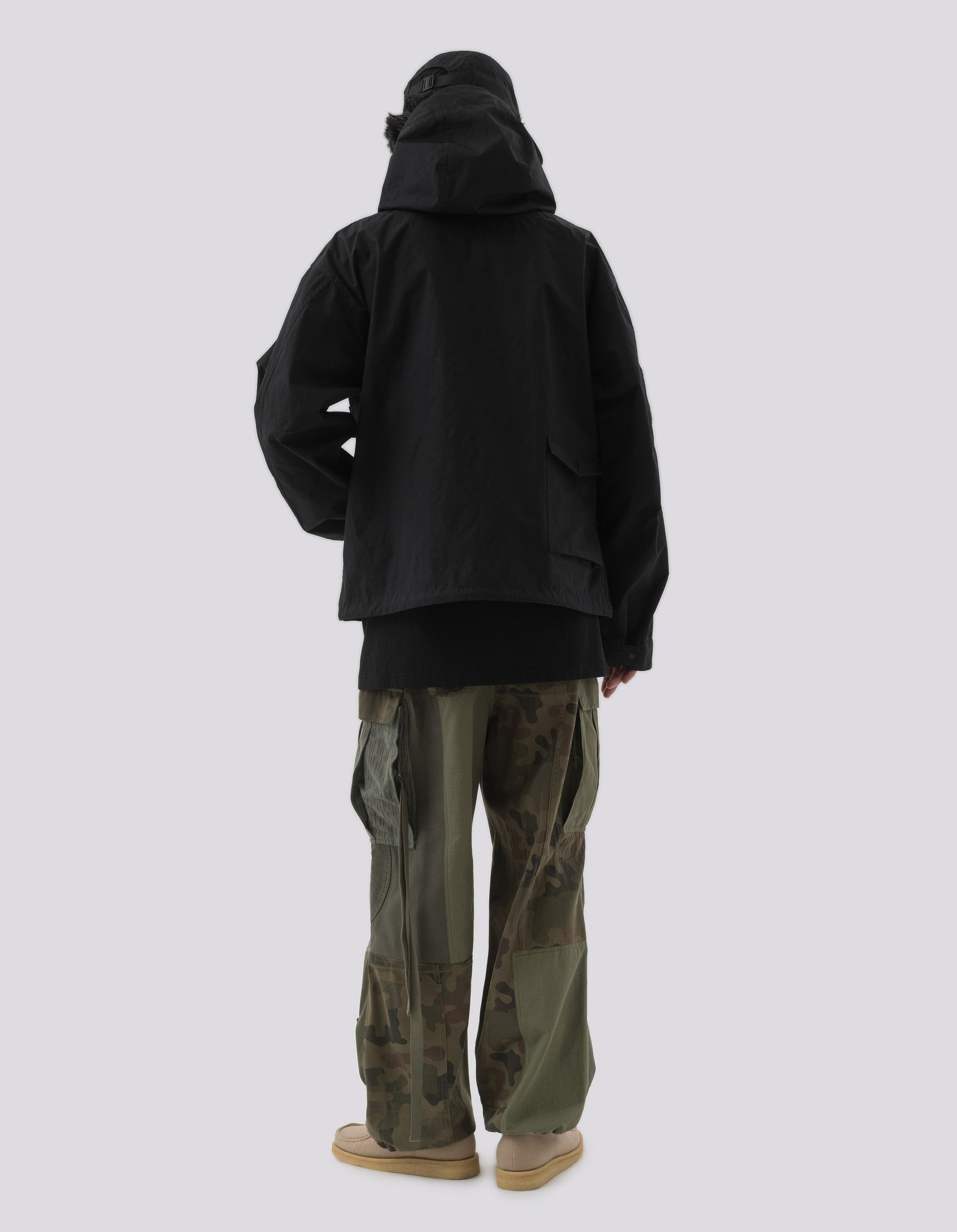 5033 Oversized Monk Snoparka Black