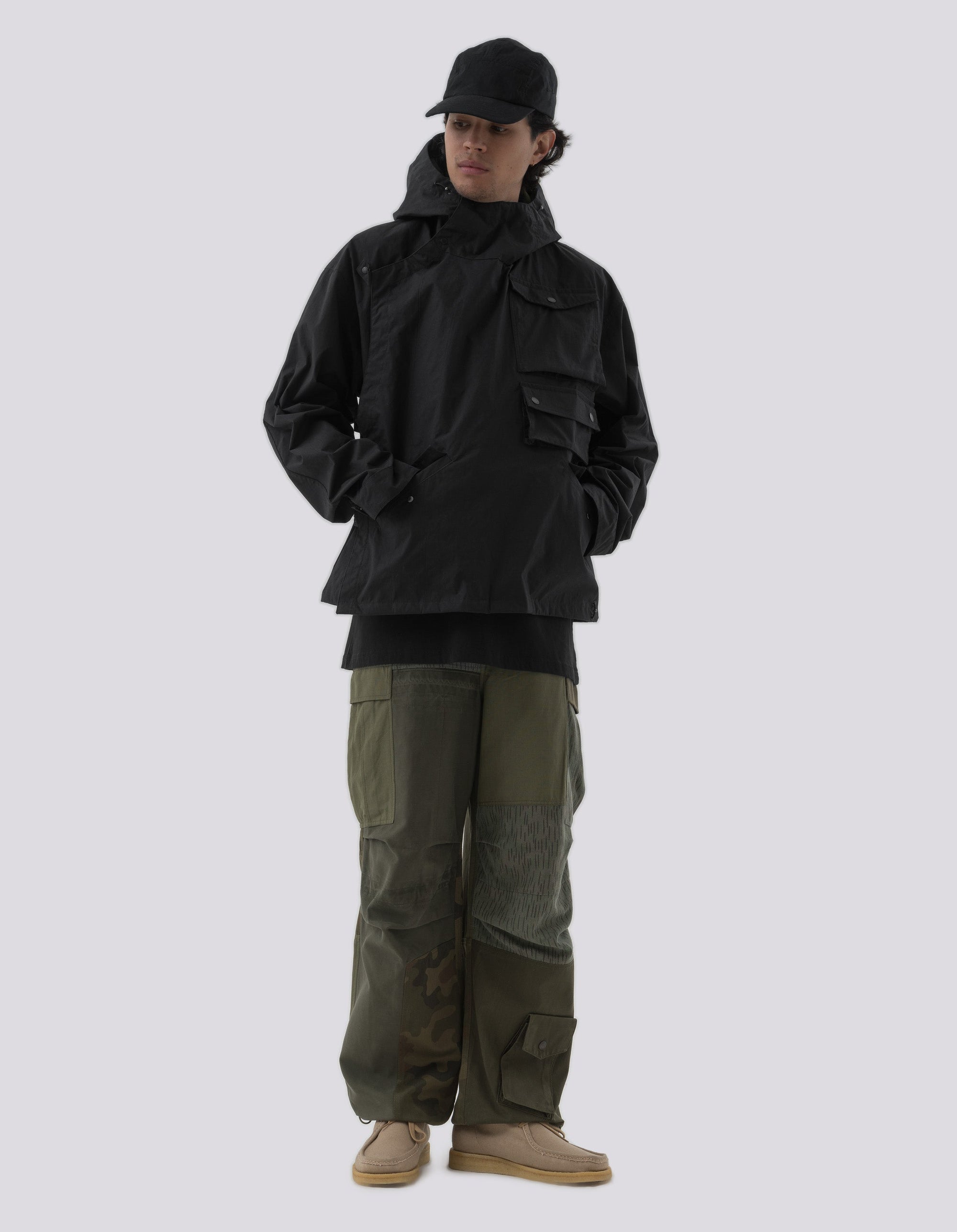 5033 Oversized Monk Snoparka Black