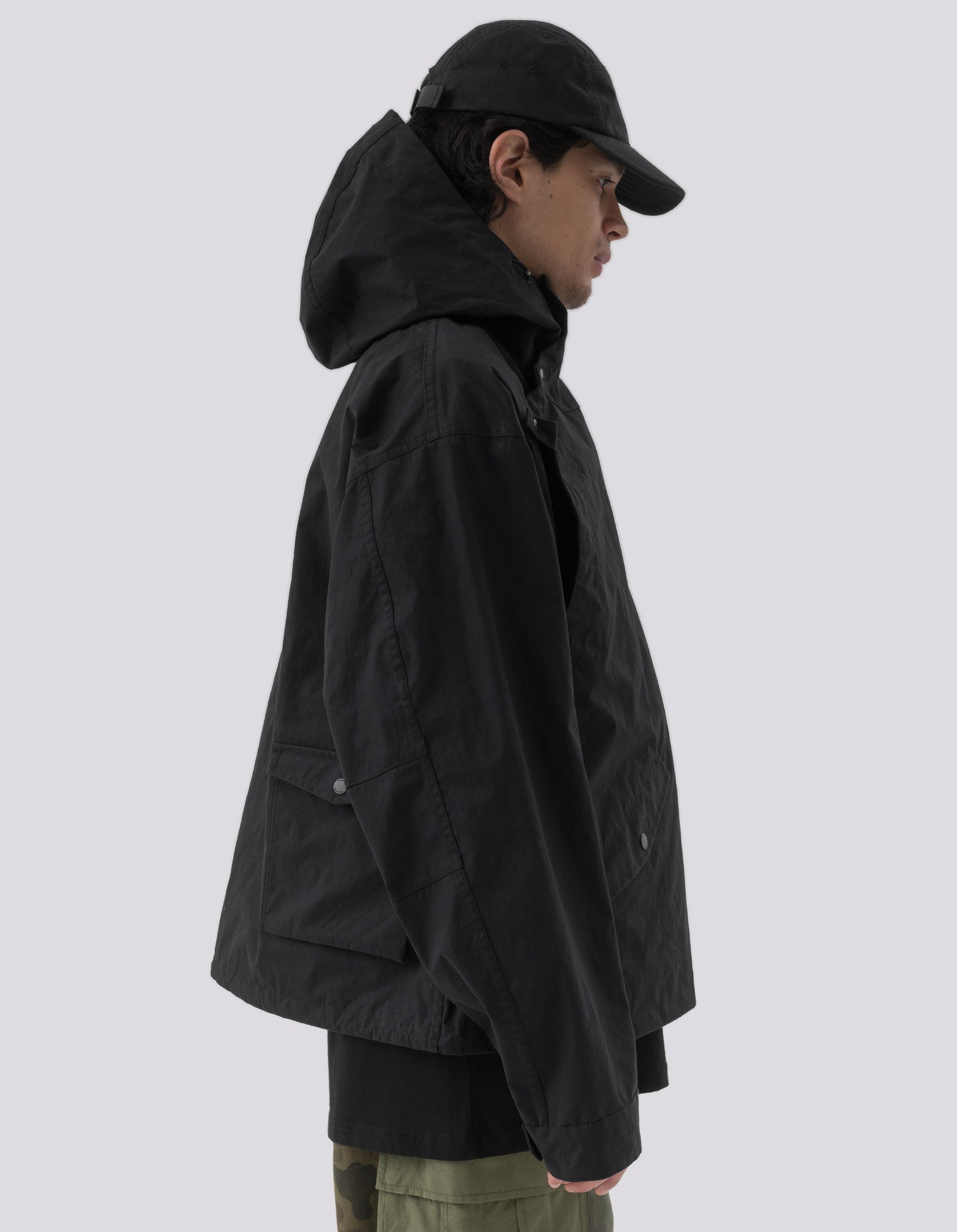 5033 Oversized Monk Snoparka Black
