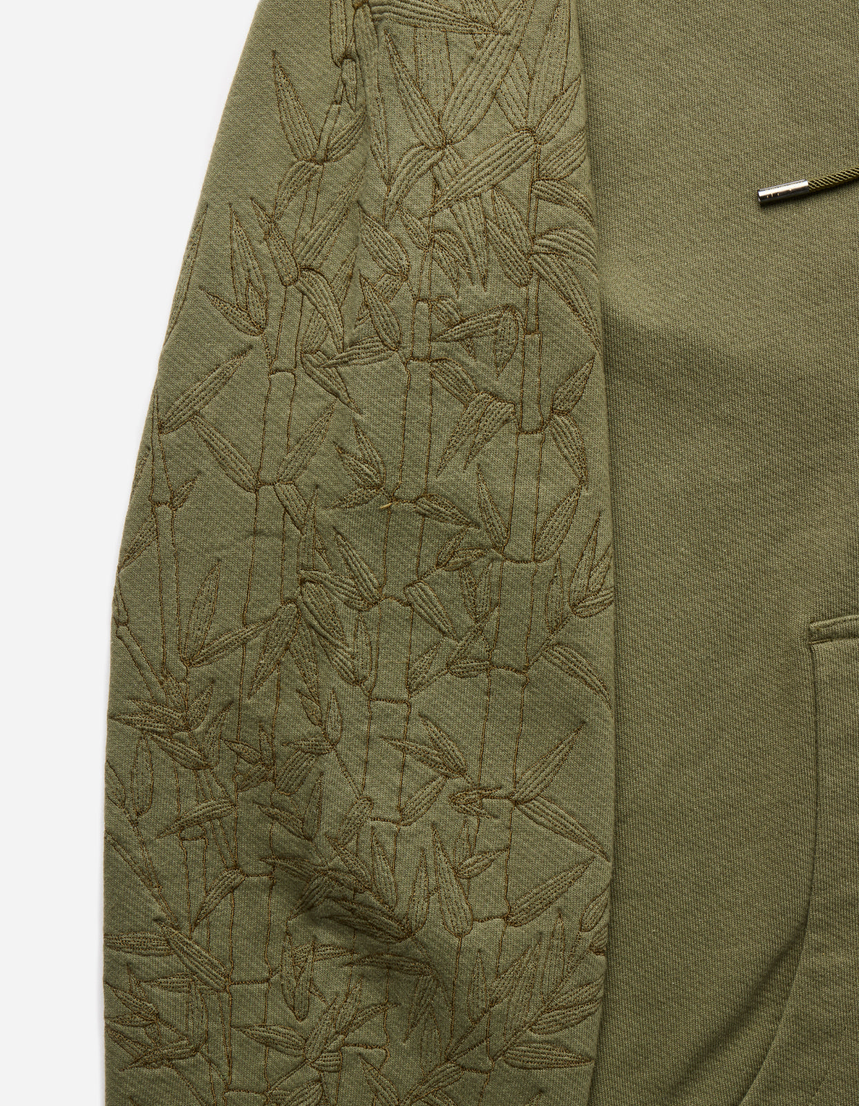 5075 Dragon Bamboo Hooded Sweat Olive OG-107F