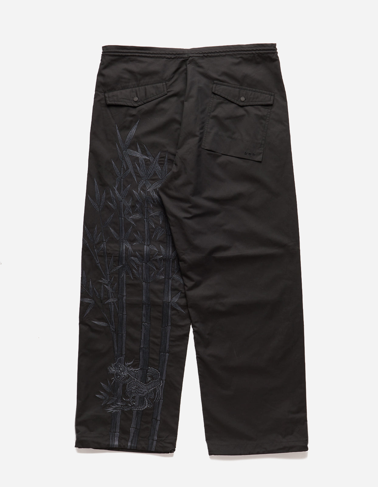 5076 Dragon Bamboo Loose Snopants Black
