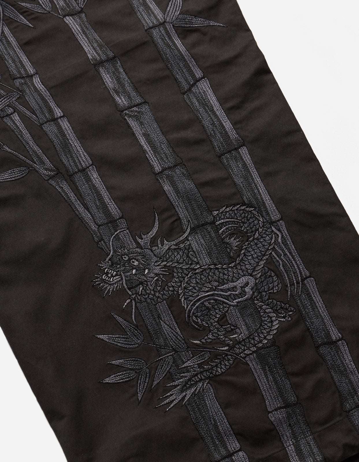 5076 Dragon Bamboo Loose Snopants Black