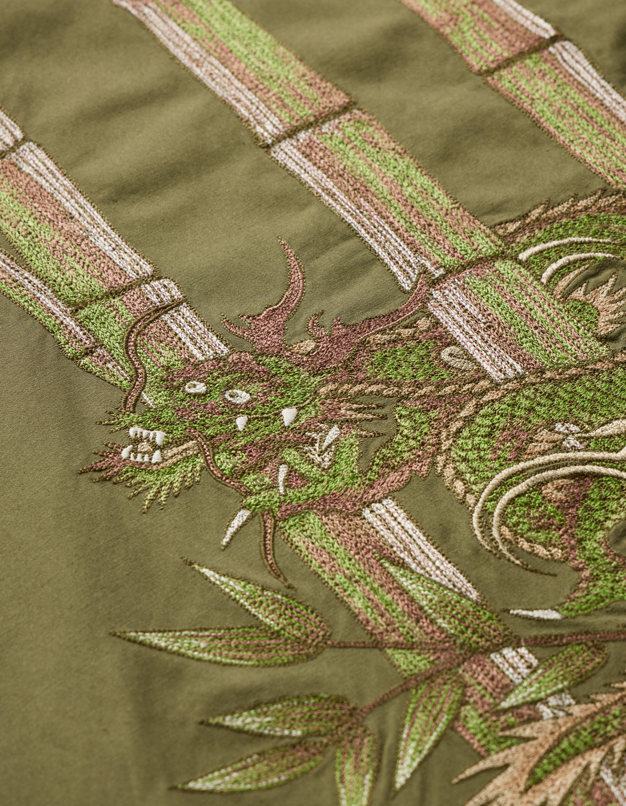 5076 Dragon Bamboo Loose Snopants Olive OG-107F